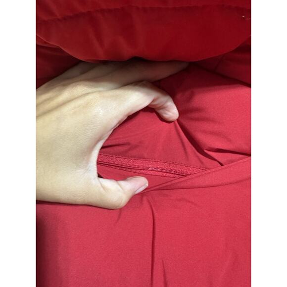 BCBGeneration Hooded Thumbhole-Cuff Puffer Coat XXL Red Women’s Feather Free - Picture 7 of 10